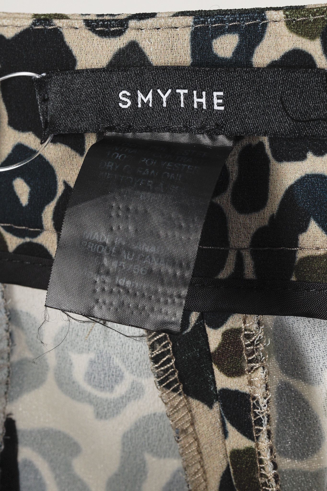 SMYTHE Smythe Green Floral Camo Pants Size 35" - 4 Thumbnail
