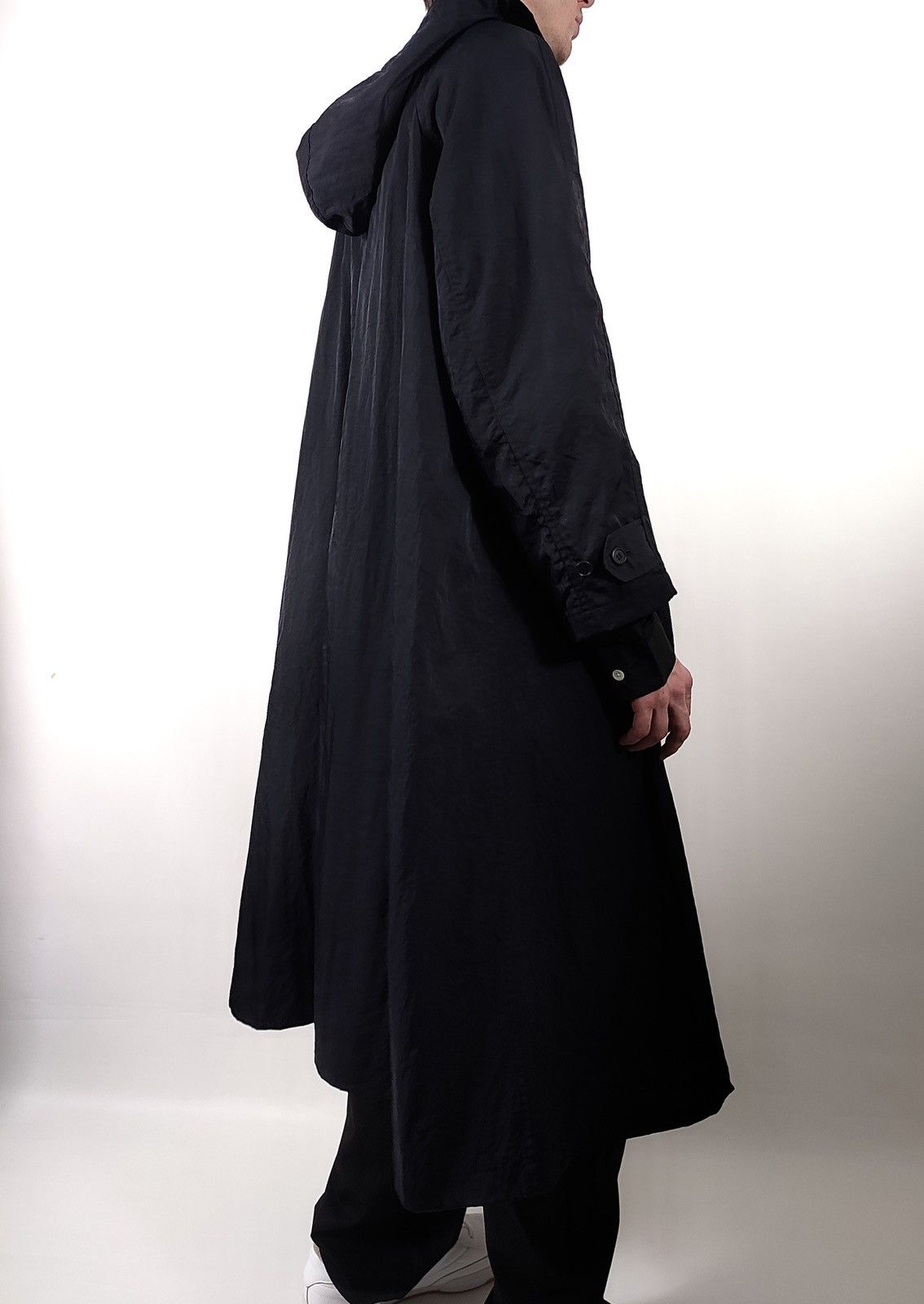 Yohji Yamamoto Yohji Yamamoto Oversized Nylon Hood Trench Coat Size US M / EU 48-50 / 2 - 6 Thumbnail