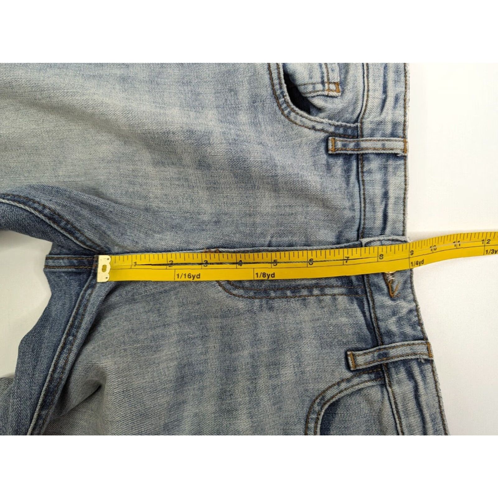Vintage KUT From the Kloth Jeans Womens Regular Light Wash Denim Blue Cotton Spandex Slim Straight 5-Pocket Logo Comfort Easy Care Size 26" / US 2 / IT 38 - 7 Thumbnail
