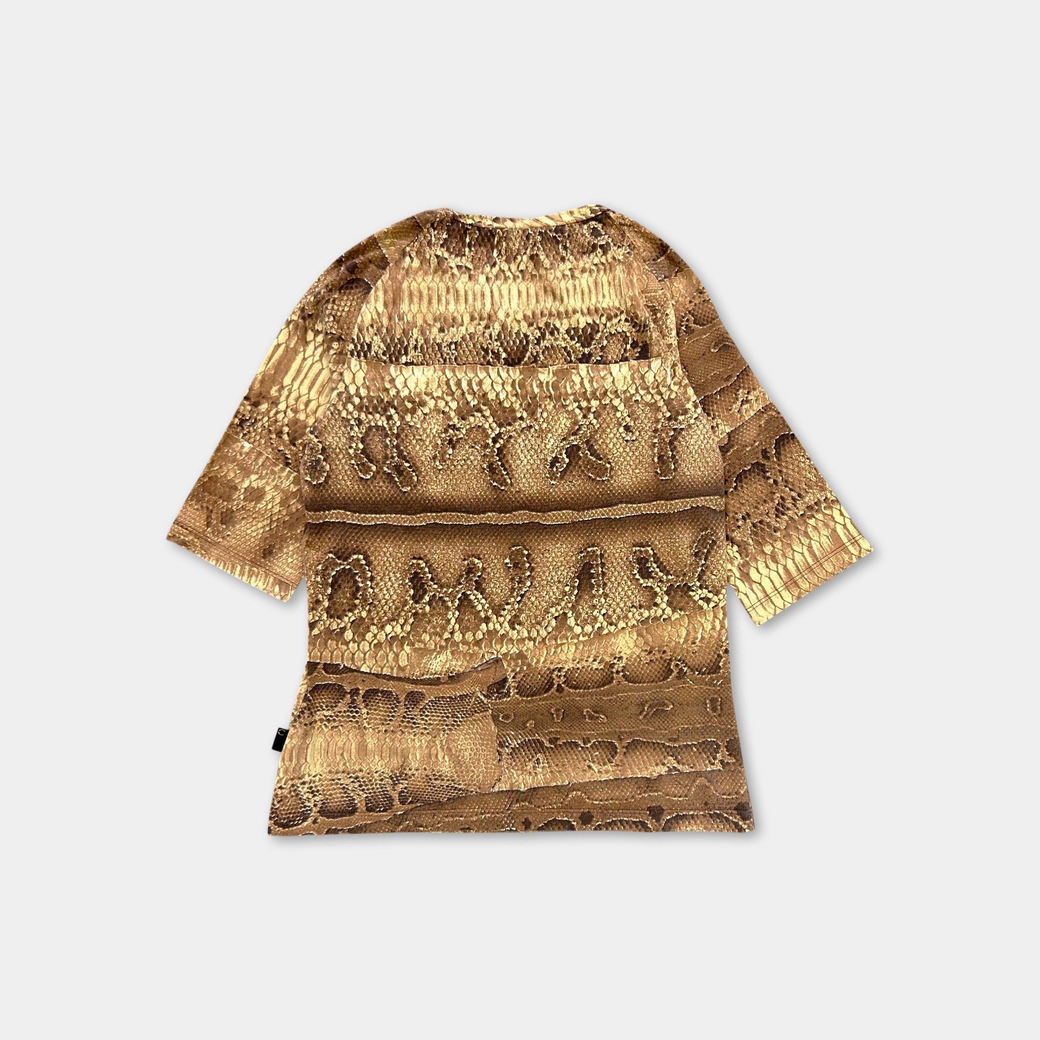 Just Cavalli Just Cavalli Snake Print Three Quarter Sleeve T-Shirt Size XS / US 0-2 / IT 36-38 - 5 Thumbnail