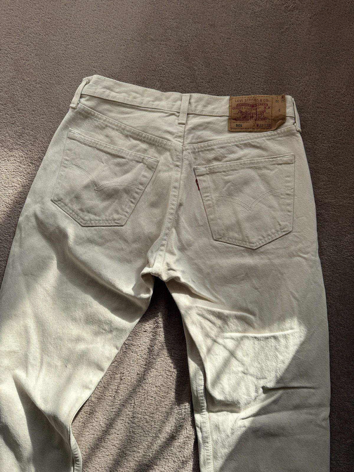 Levi's Vintage Clothing Levis 501 Y2K Vintage Straight Faded Jeans Helmut Lang Vibe Size US 32 / EU 48 - 2 Thumbnail