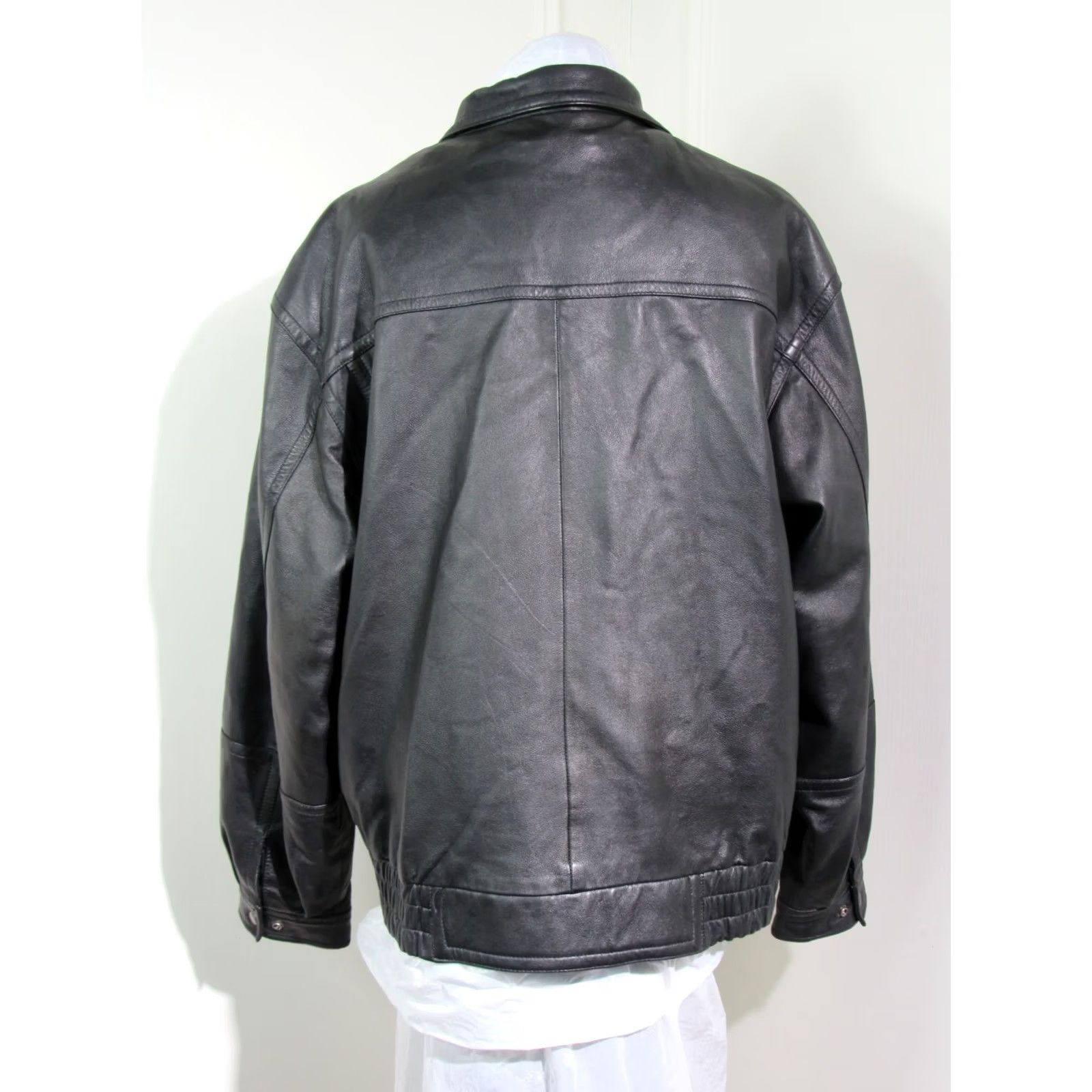 Wilson VINTAGE Wilson Black Leather Bomber Jacket Size L with Detachable Thinsulate Lining Mens Size US L / EU 52-54 / 3 - 7 Thumbnail