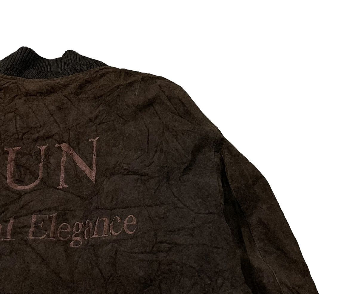 Leather Vintage Jun Men Suede Pigskin Leather Bomber Jacket Size US M / EU 48-50 / 2 - 11 Thumbnail