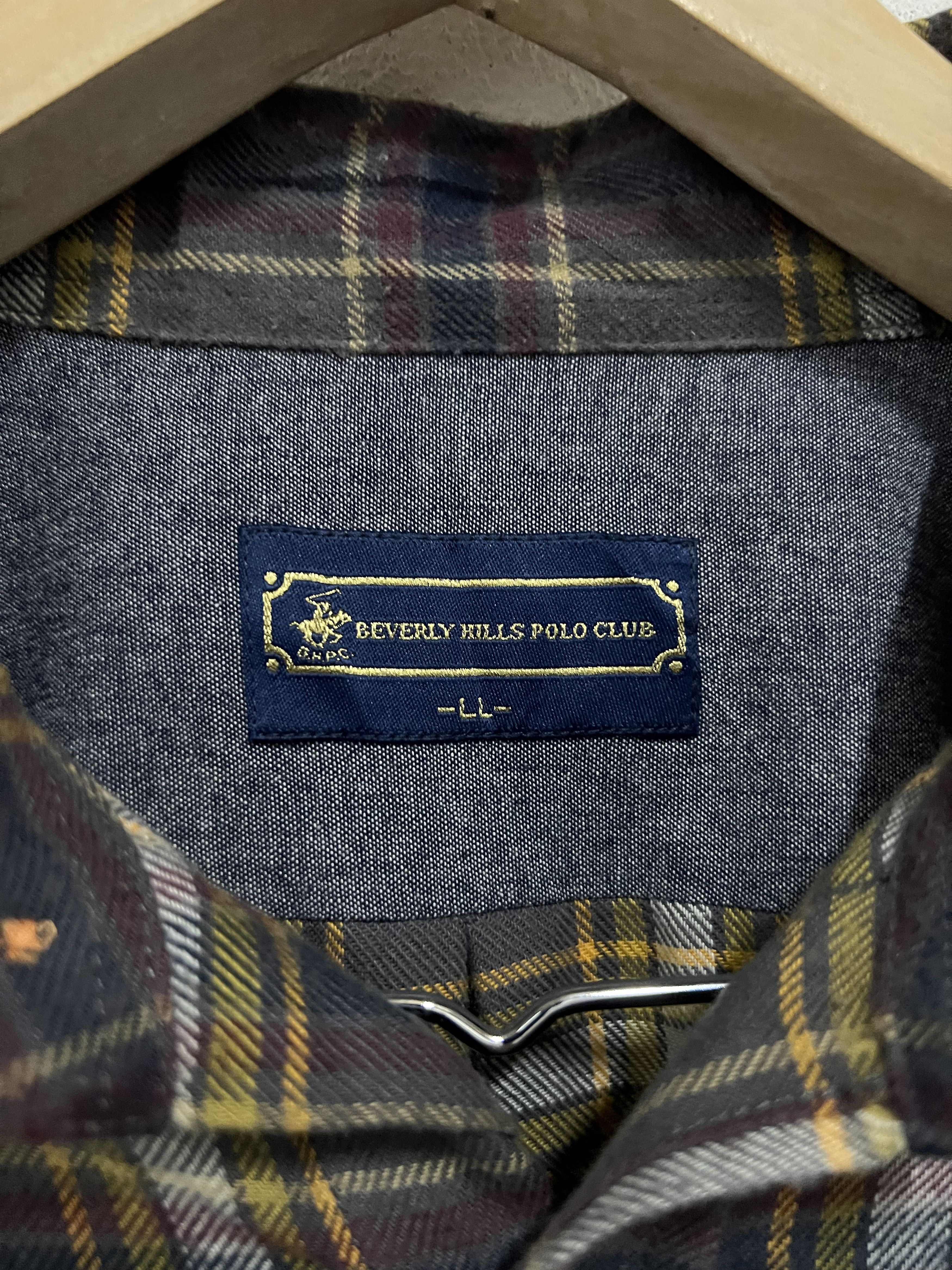 Vintage Beverly Hill Polo Club Plaid Tartan Flannel Shirt Jacket Size US L / EU 52-54 / 3 - 4 Thumbnail