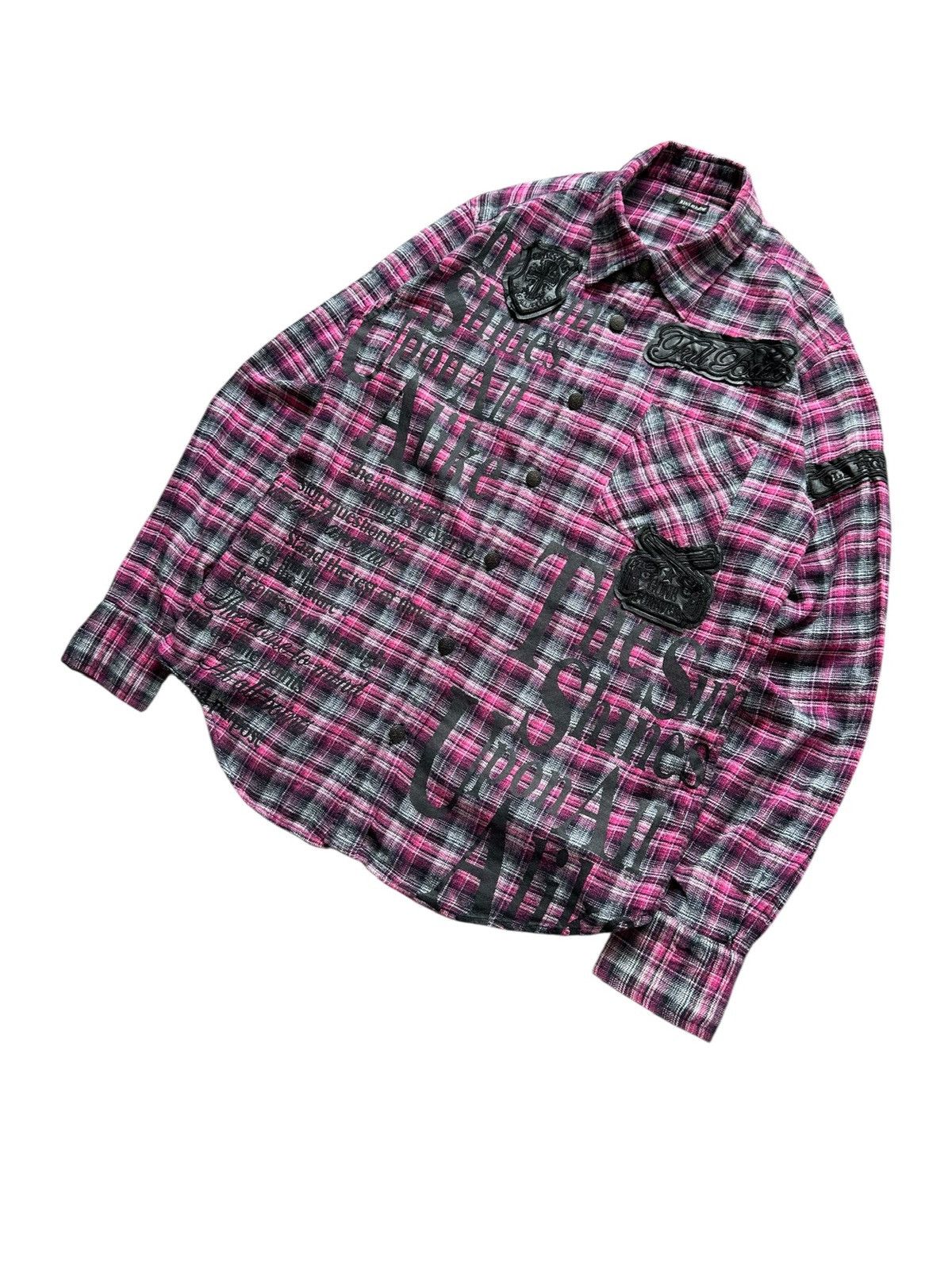 If Six Was Nine J-Rock - Ivanhoe flannel poem shirt / LGB if six was nine Size US M / EU 48-50 / 2 - 2 Thumbnail