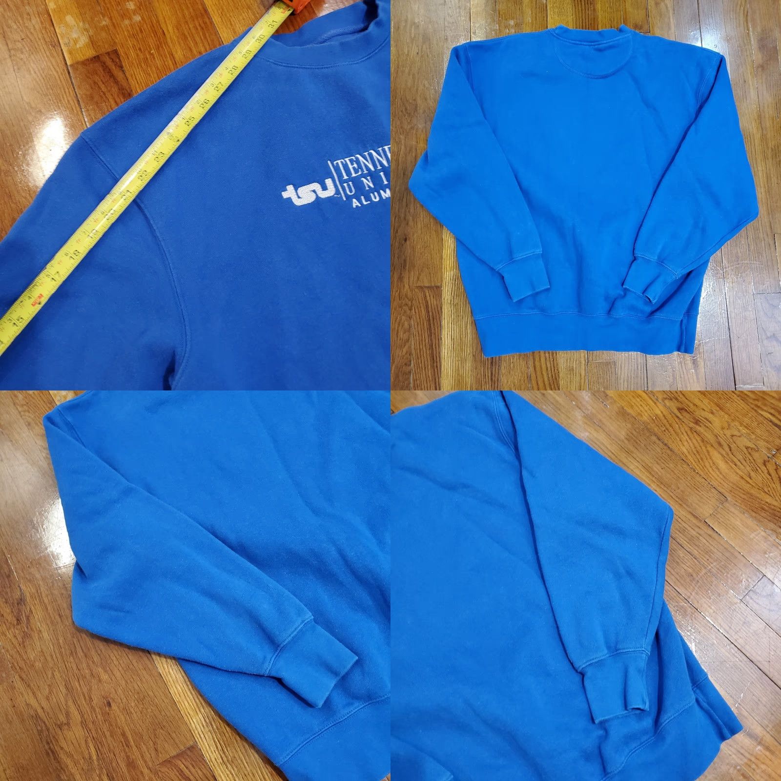 Jansport VINTAGE TSU Sweatshirt Men L Blue Crewneck JanSport Tigers Embroidered University Size US L / EU 52-54 / 3 - 8 Thumbnail