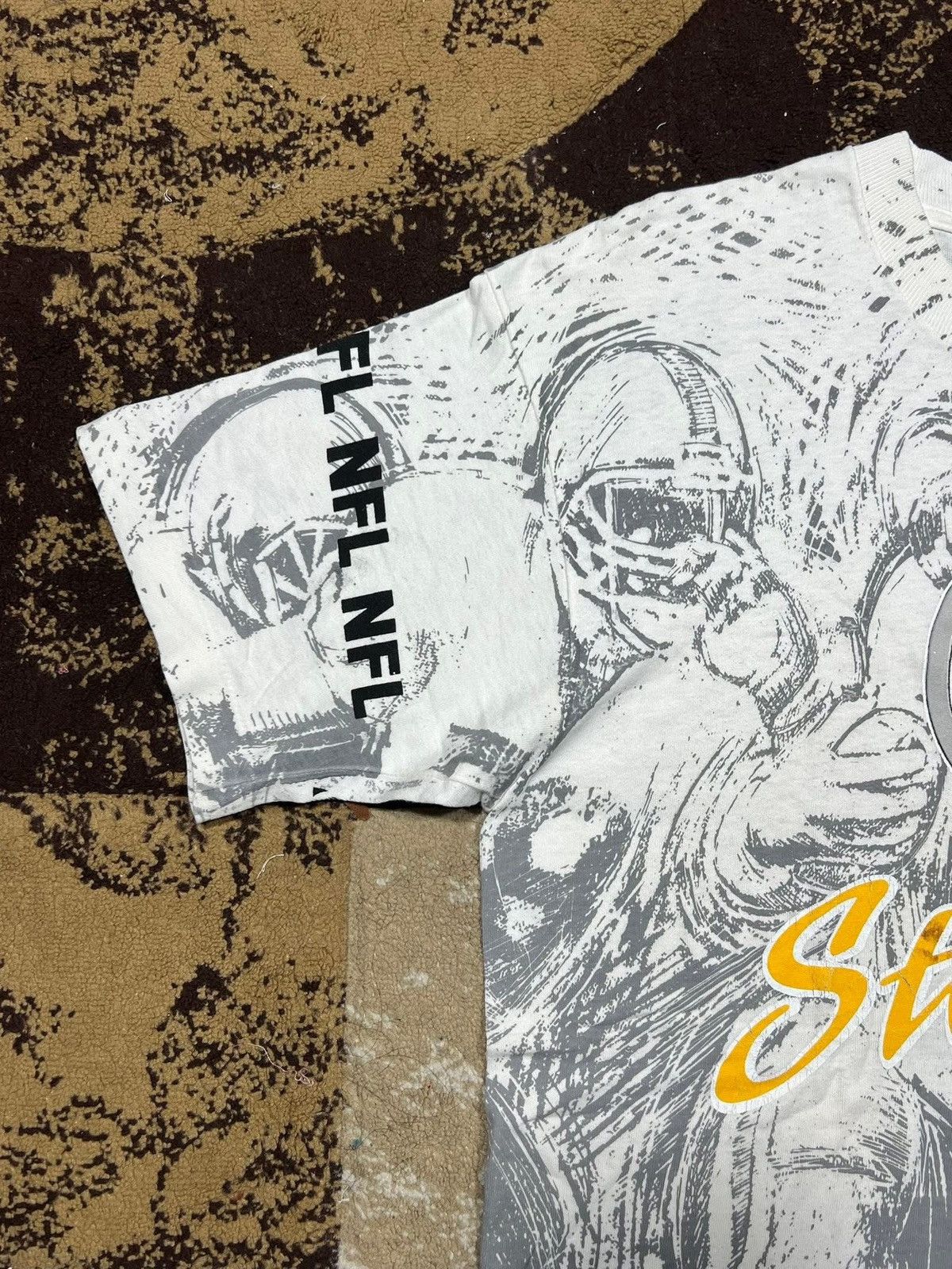 NFL VINTAGE OVP 90s NFL STEELERS TEES Size US M / EU 48-50 / 2 - 6 Thumbnail