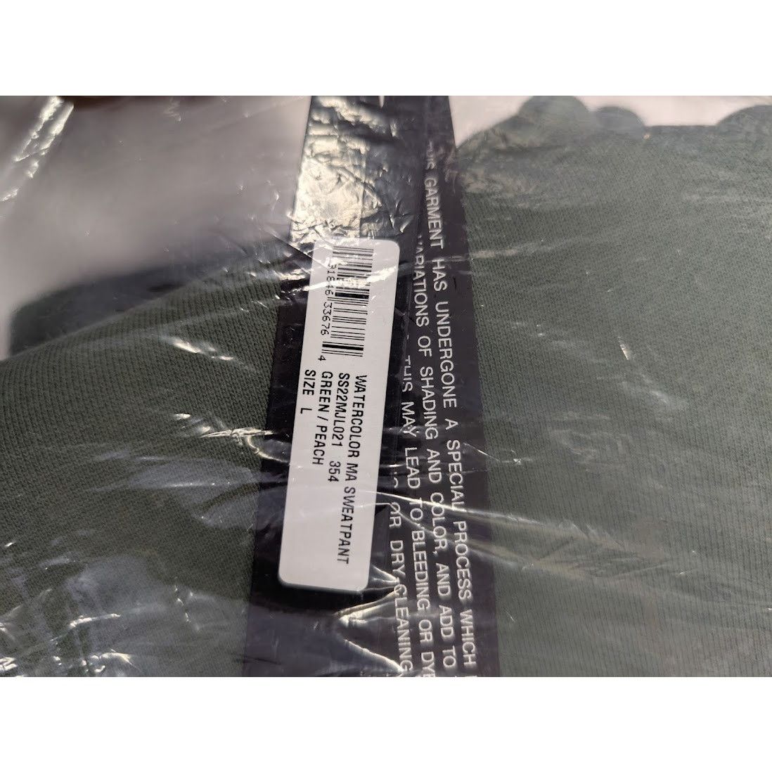 Amiri o1rshd1 Watercolor MA Sweatpants / Joggers in Green/Peach Size US 34 / EU 50 - 20 Thumbnail