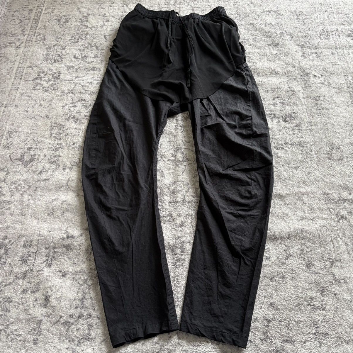 JULIUS 10.5oz Stretch Denim Wide Cargo Pants （Black