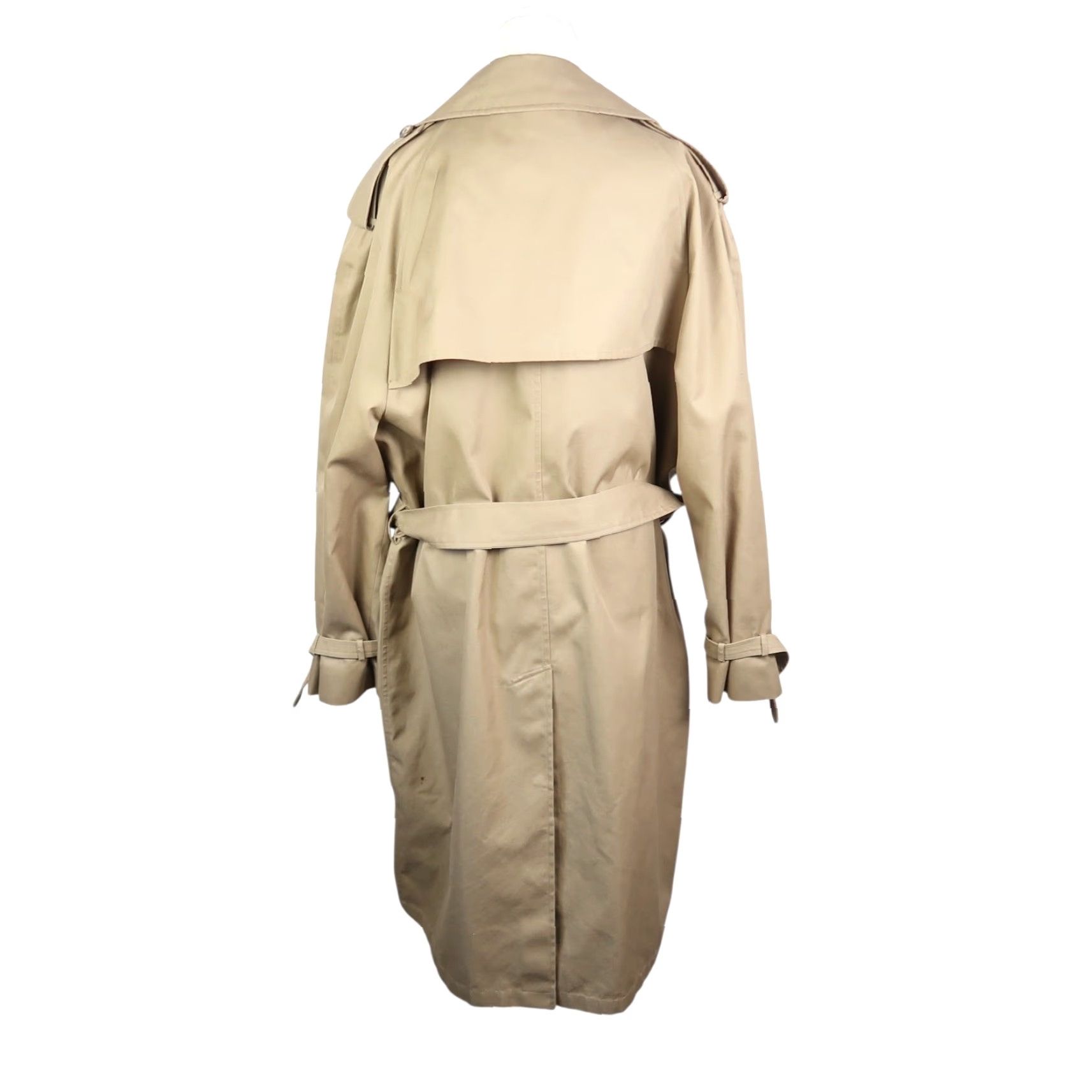 Nordstrom VINTAGE Nordstrom Trench Coat Mens 44R Khaki Tan Mid-Length Coat 90s Pattern Solid Button/ Belt Closure Fall Winter Spring Workwear Casual Business Size US S / EU 44-46 / 1 - 4 Thumbnail