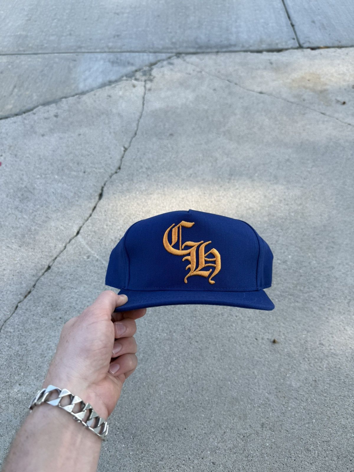 Chrome Hearts Chrome Hearts CH Trucker Hat Blue/Orange Size ONE SIZE - 2 Thumbnail