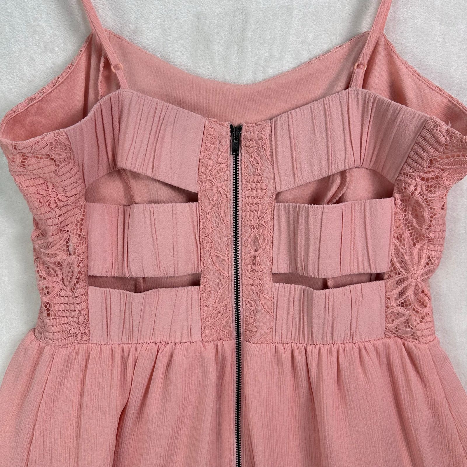Vera Wang PRINCESS VERA Pink Lace Soft Dress Coquette Romantic Ballet Size S / US 4 / IT 40 - 10 Thumbnail