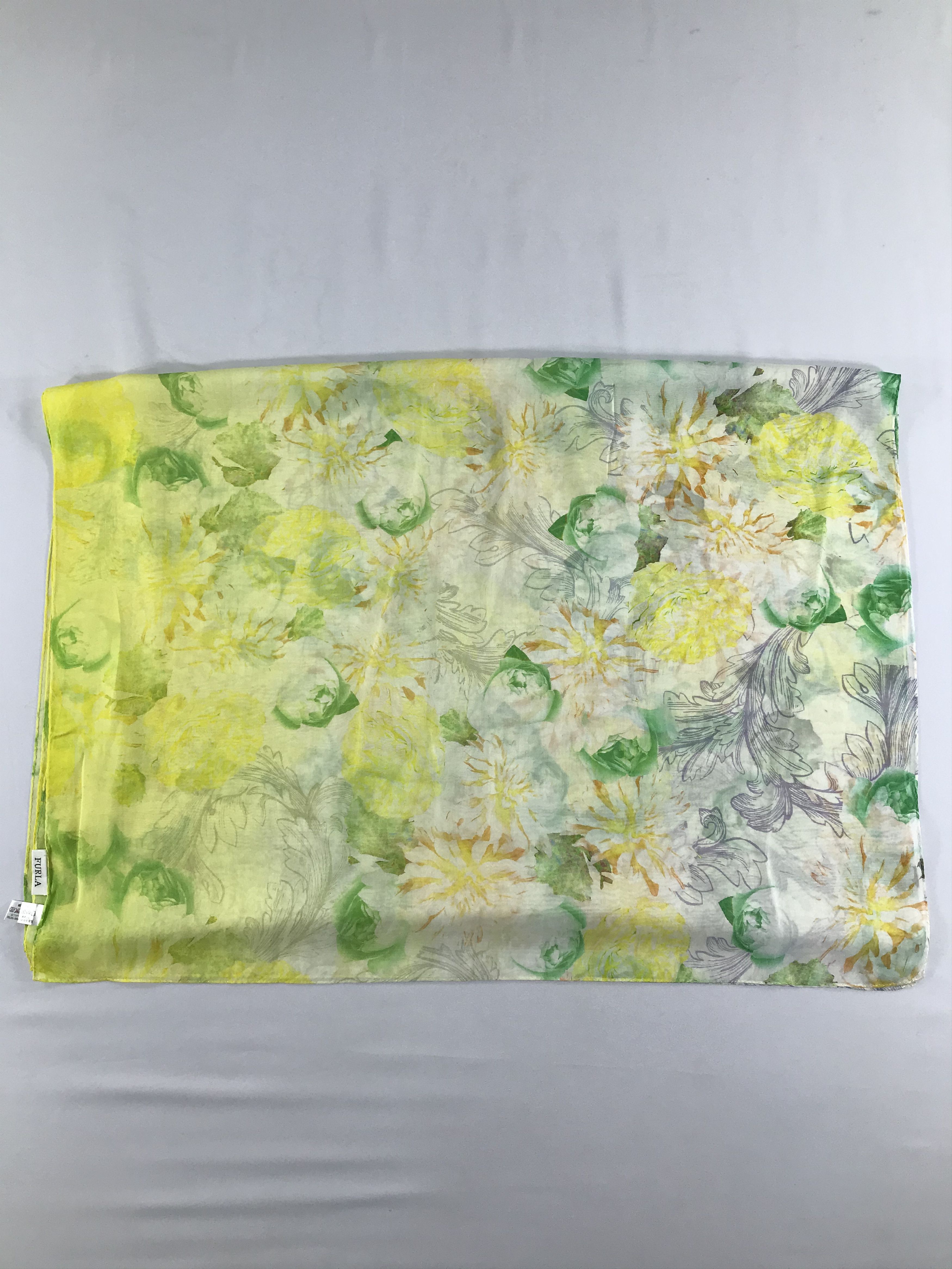 Furla × Vintage Vintage Furla Silk Scarf Size ONE SIZE - 3 Thumbnail