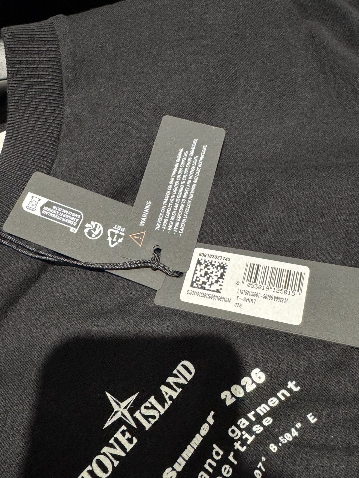 Stone Island NWT ‘stone’ Print Jersey T-Shirt - BLACK, M Size US M / EU 48-50 / 2 - 4 Thumbnail