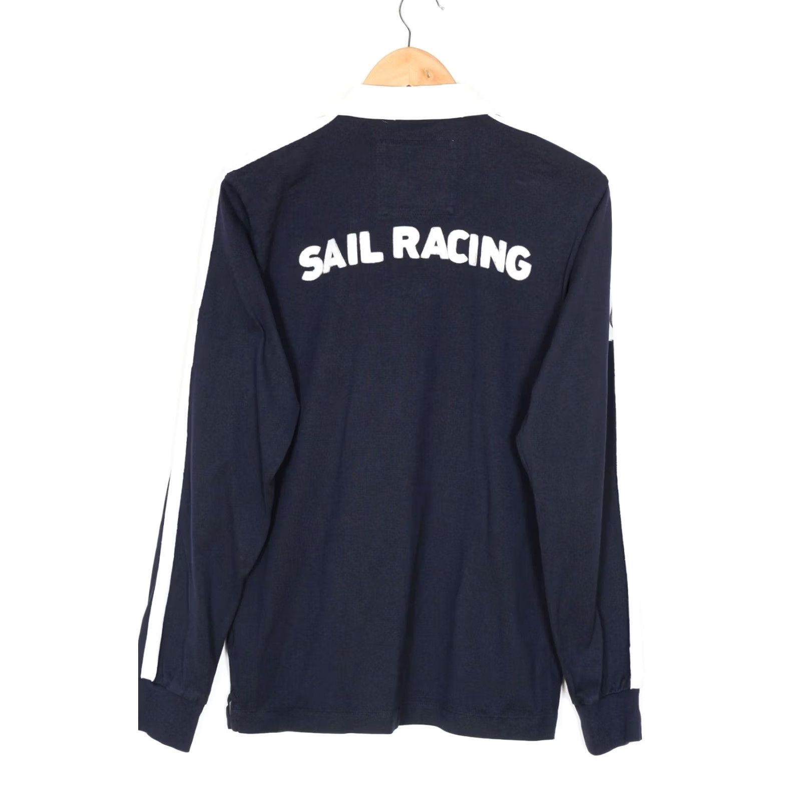Vintage Nike Sail Racing Bow Rugger Rugby Shirt Men M Long Sleeve Blue Polo Size US M / EU 48-50 / 2 - 3 Thumbnail