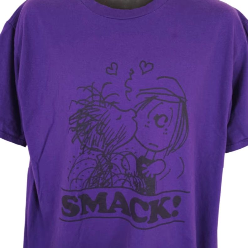 Peanuts Peanuts T Shirt Mens Size XL Purple Linus Peppermint Patty Kiss Comic Strip Size US XL / EU 56 / 4 - 2 Thumbnail