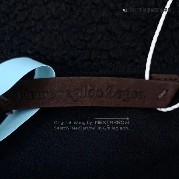 Ermenegildo Zegna Zegna Men's Cotton Zip Teddy Fleece Jacket. Size US XS / EU 42 / 0 - 6 Thumbnail