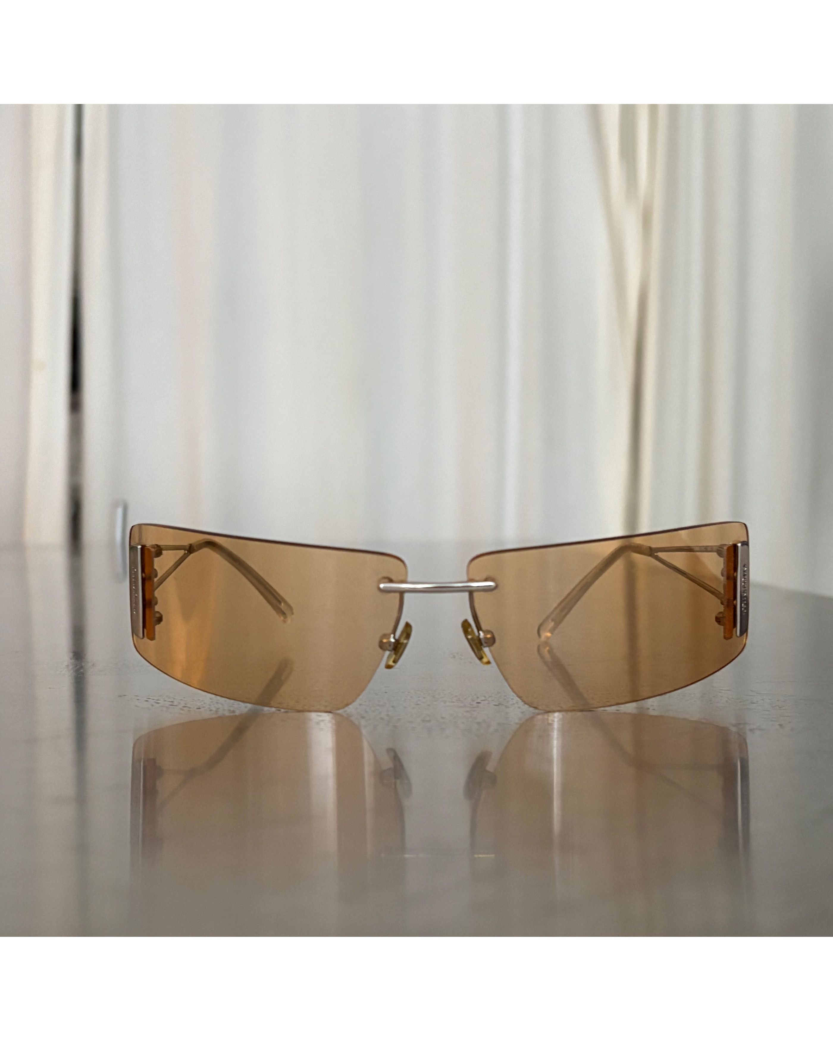 Miu Miu MIU MIU shield wraparound glasses Size ONE SIZE - 2 Thumbnail