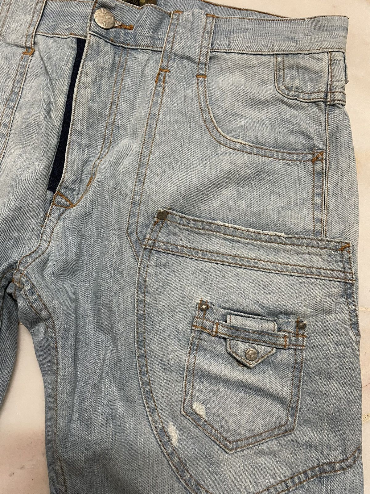 Japanese Brand RARE!! JAPANESE SICKO NINETEEN BUSHPANT MULTIPOCKET JEANS Size US 37 - 11 Thumbnail