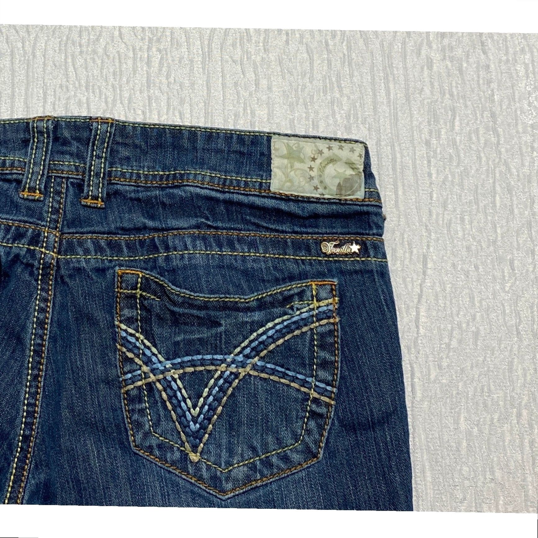 Vintage Vanilla Star Jeans Skinny 5-Pocket Denim Blue Juniors Size 7 Womens Size 28" / US 6 / IT 42 - 2 Thumbnail