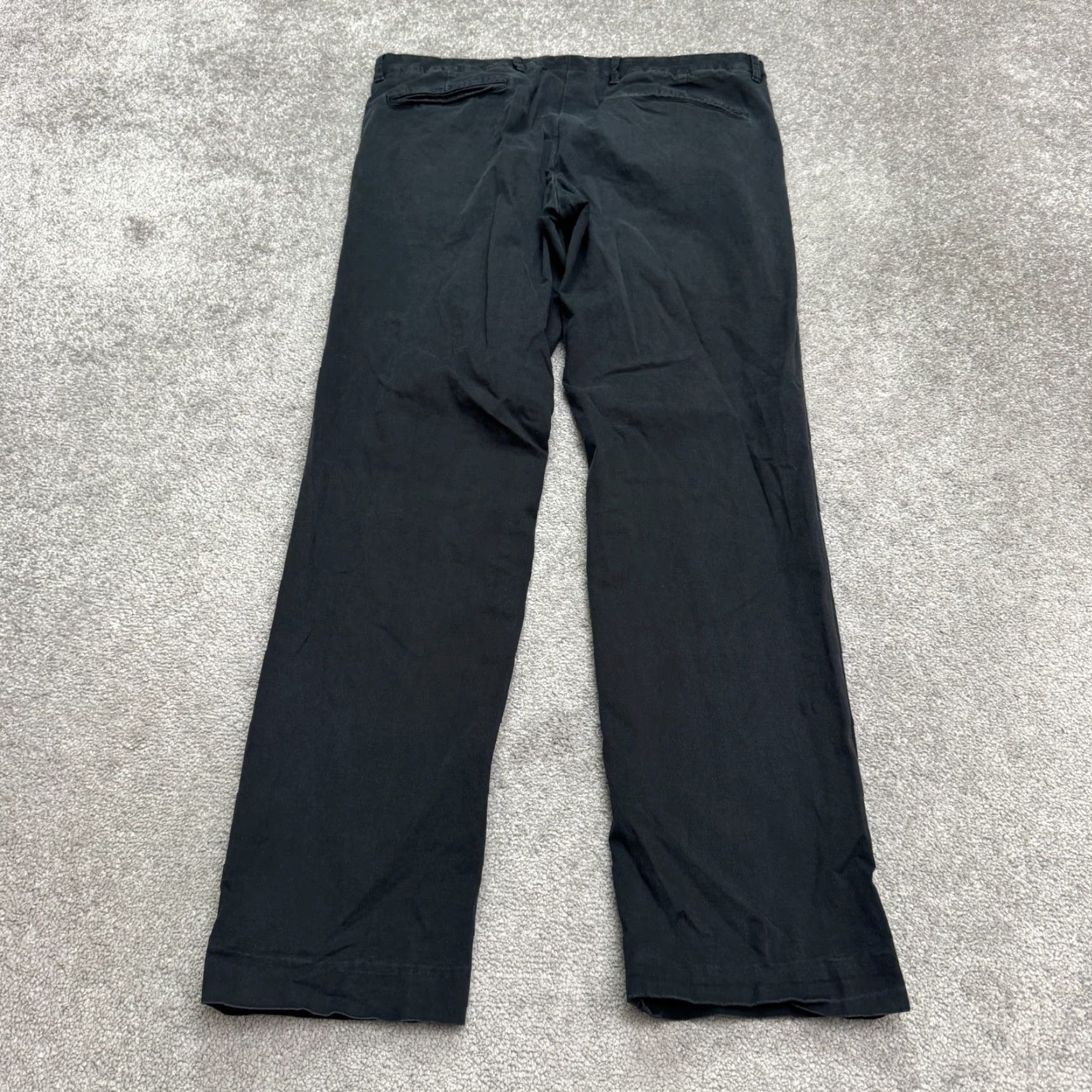 Hugo Boss Hugo Boss Pants Mens 36 Regular Chino Straight Leg Flat Front Black Cotton Blend Size US 36 / EU 52 - 2 Thumbnail