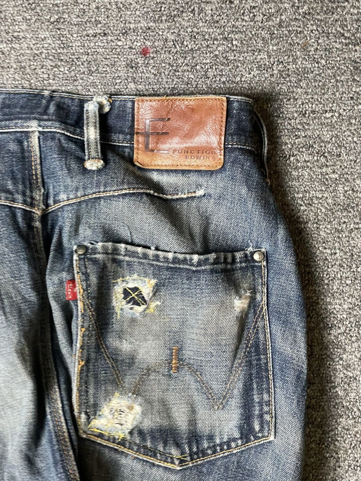 Edwin × Vintage EDWIN x E.Function Distressed Denim Jeans (93) Size US 31 - 13 Thumbnail