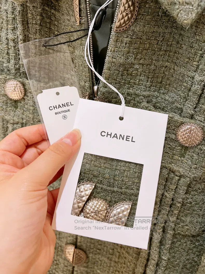 Chanel Chanel Cuban series green tweed jacket Size XXS / US 00 / IT 34 - 8 Thumbnail