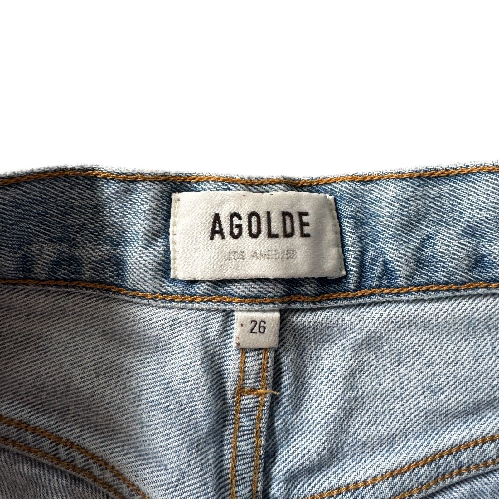 Agolde AGOLDE Riley High Rise Straight Crop Jean Dimension Wash Size 26" / US 2 / IT 38 - 4 Thumbnail
