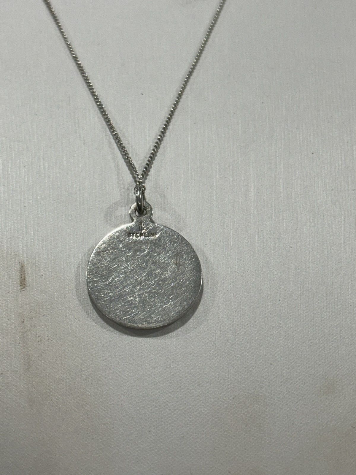 Sterling Silver Silver Leo Zodiac Necklace | Green Enamel Lion Medallion Size ONE SIZE - 6 Thumbnail