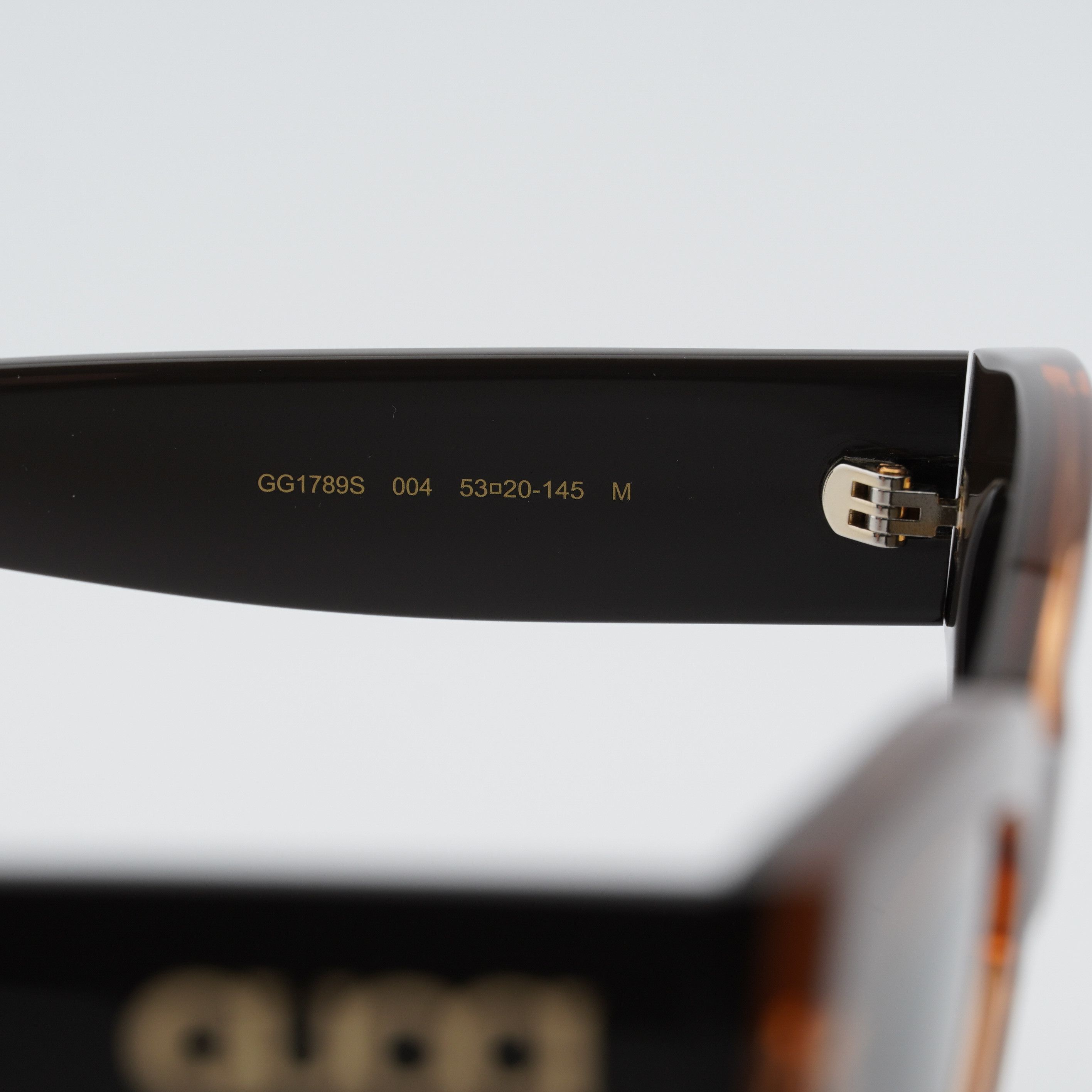 Gucci Gucci GG1789S 004 Sunglasses Peach/Brown Square Frame Size ONE SIZE - 6 Thumbnail