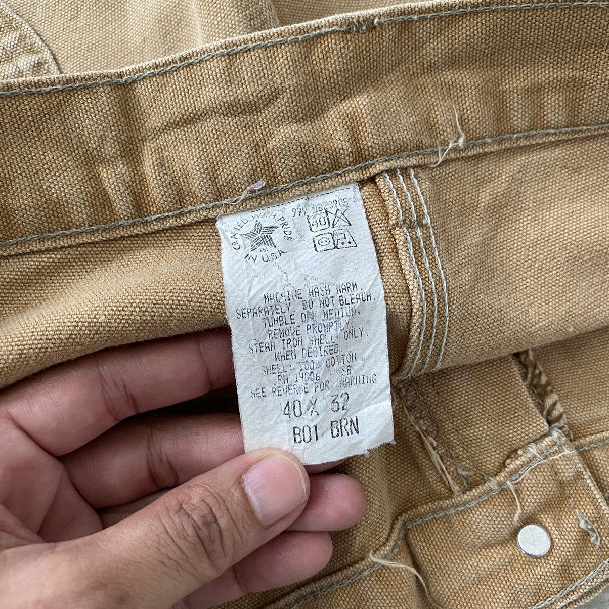 Carhartt Vintage Carhartt Double Knee Faded Splatter Carpenter Pants Size US 38 / EU 54 - 21 Thumbnail