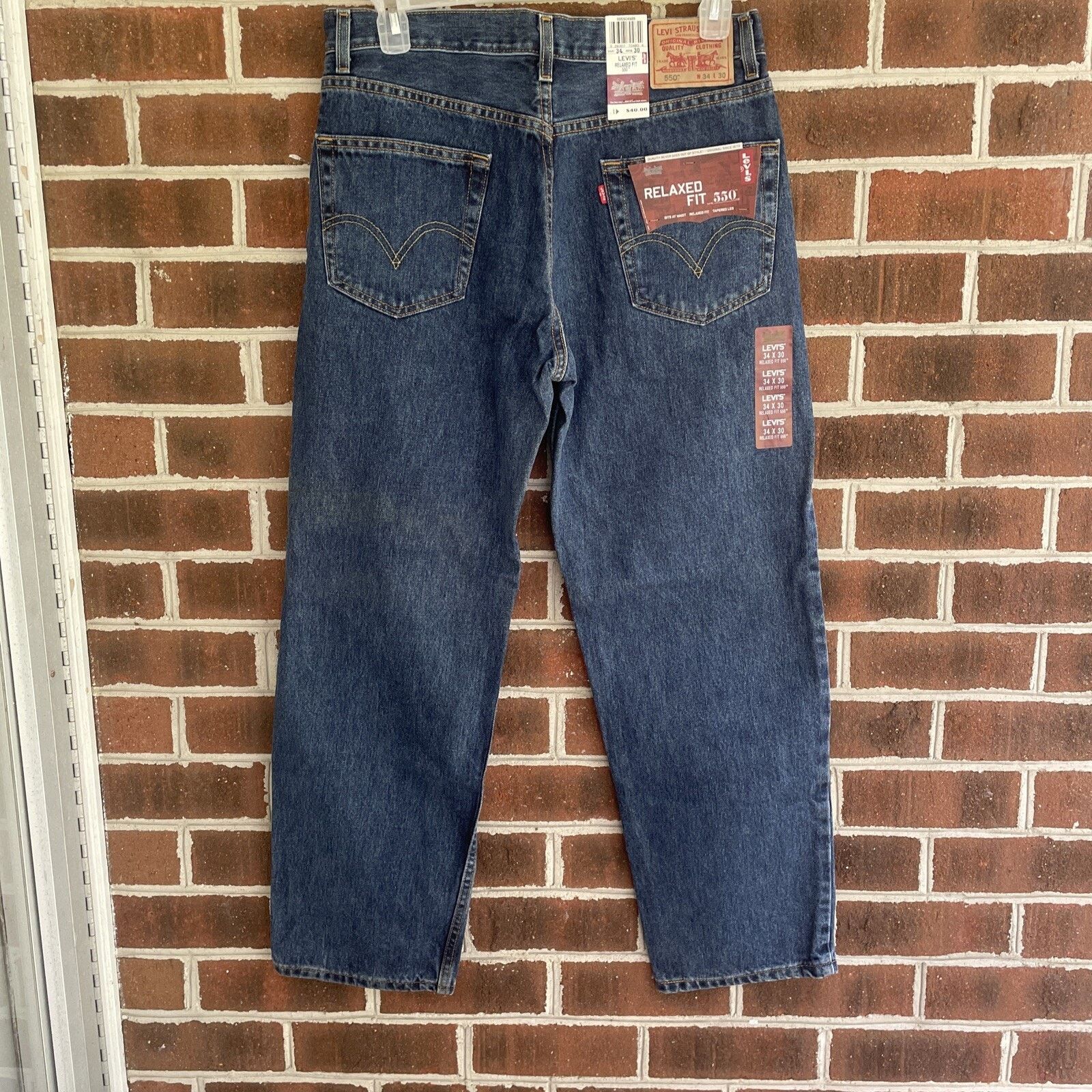 Levi's Vtg 90s Levi’s 550 Relaxed BOOTCUT Blue Jeans Size 34/30 NWT Size US 34 / EU 50 - 4 Thumbnail