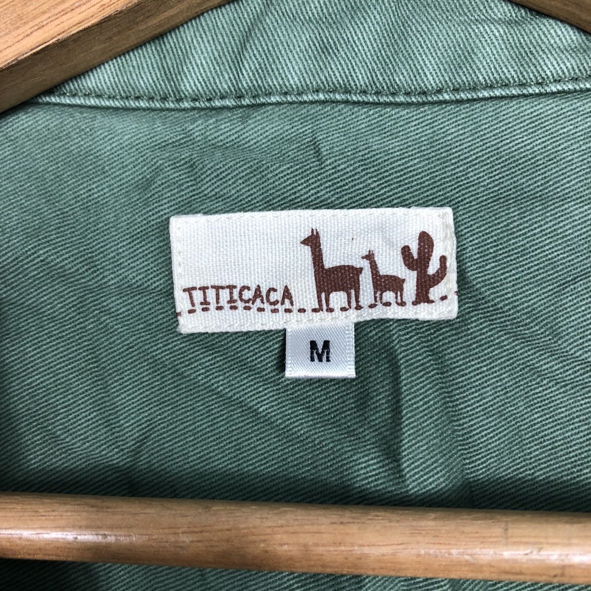Japanese Brand 📌Vintage Titicaca Shirt Jacket Military Design Rich Green Size US M / EU 48-50 / 2 - 18 Thumbnail