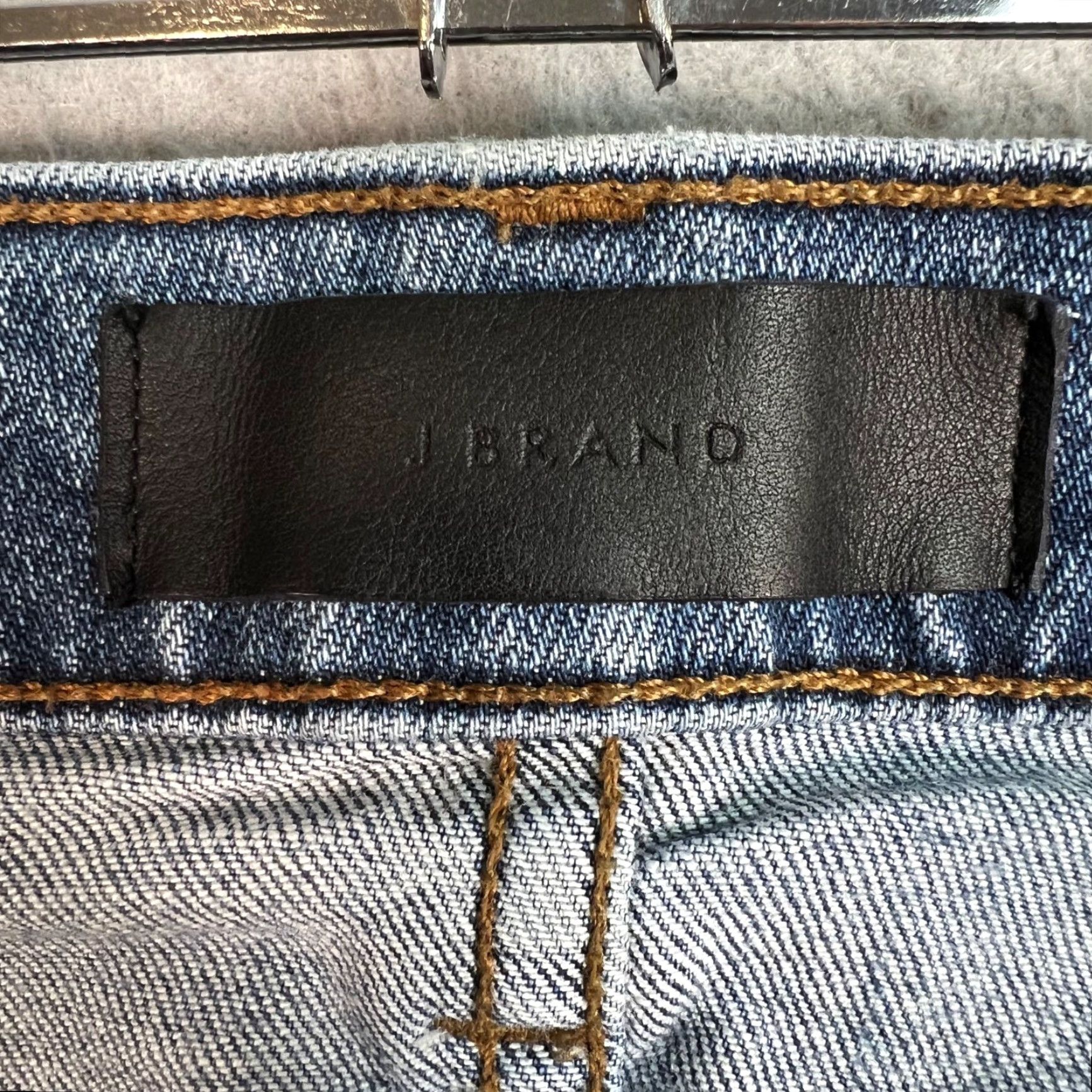 J Brand J Brand Womens Tyler Skinny Jeans Size 29 Blue Light Wash Distressed Denim Size 29" - 3 Thumbnail