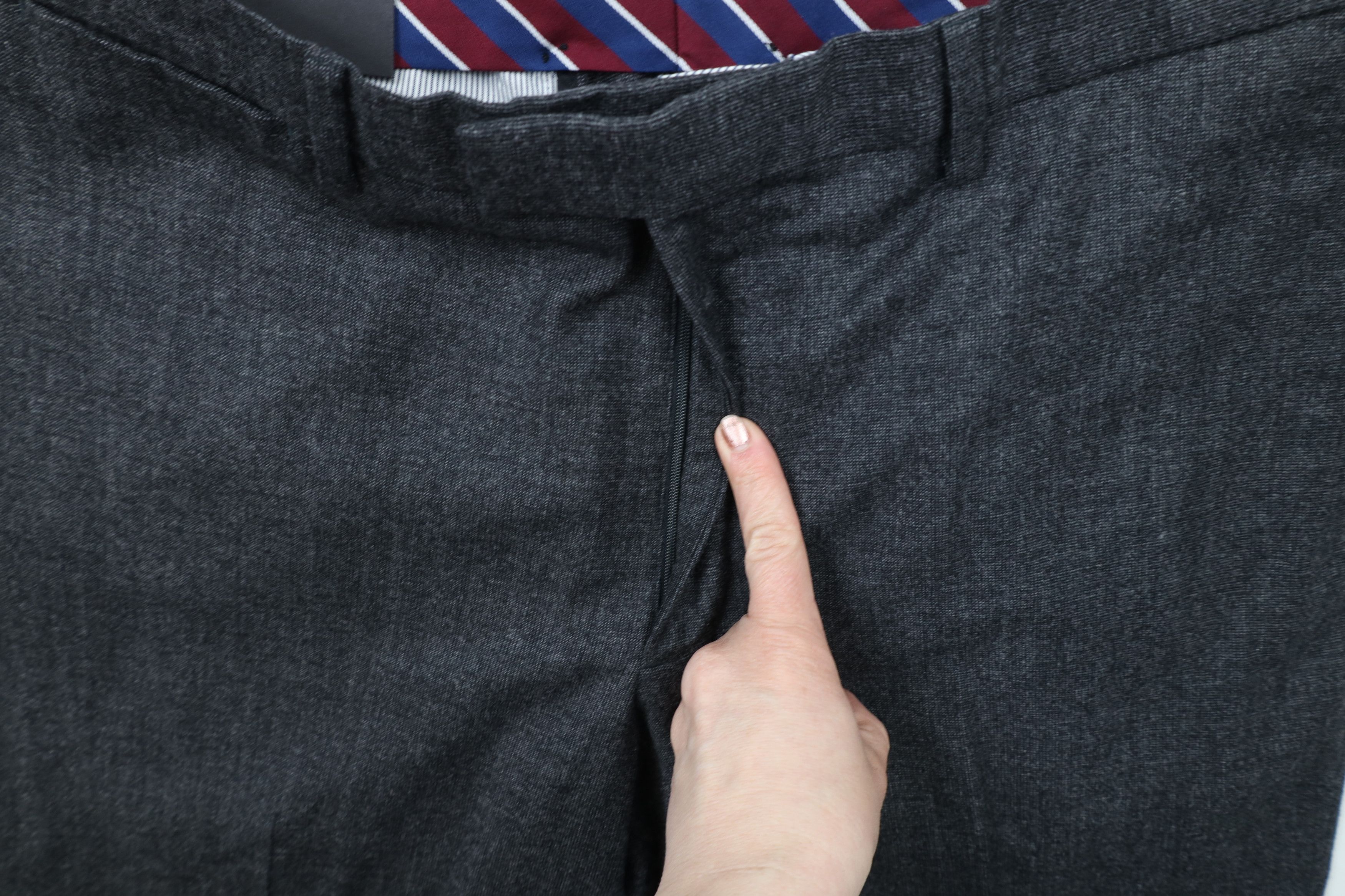 Banana Republic × Vintage New Banana Republic Wool Modern Slim Fit Dress Pants Gray Size US 35 - 6 Thumbnail