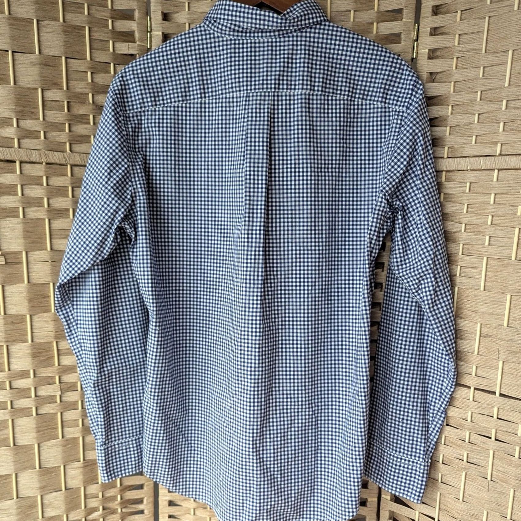 Uniqlo Uniqlo Shirt Button-Up Check Navy White Gingham Long Sleeve Mens M Cotton Fall Spring Summer Autumn Vintage No Size US M / EU 48-50 / 2 - 3 Thumbnail