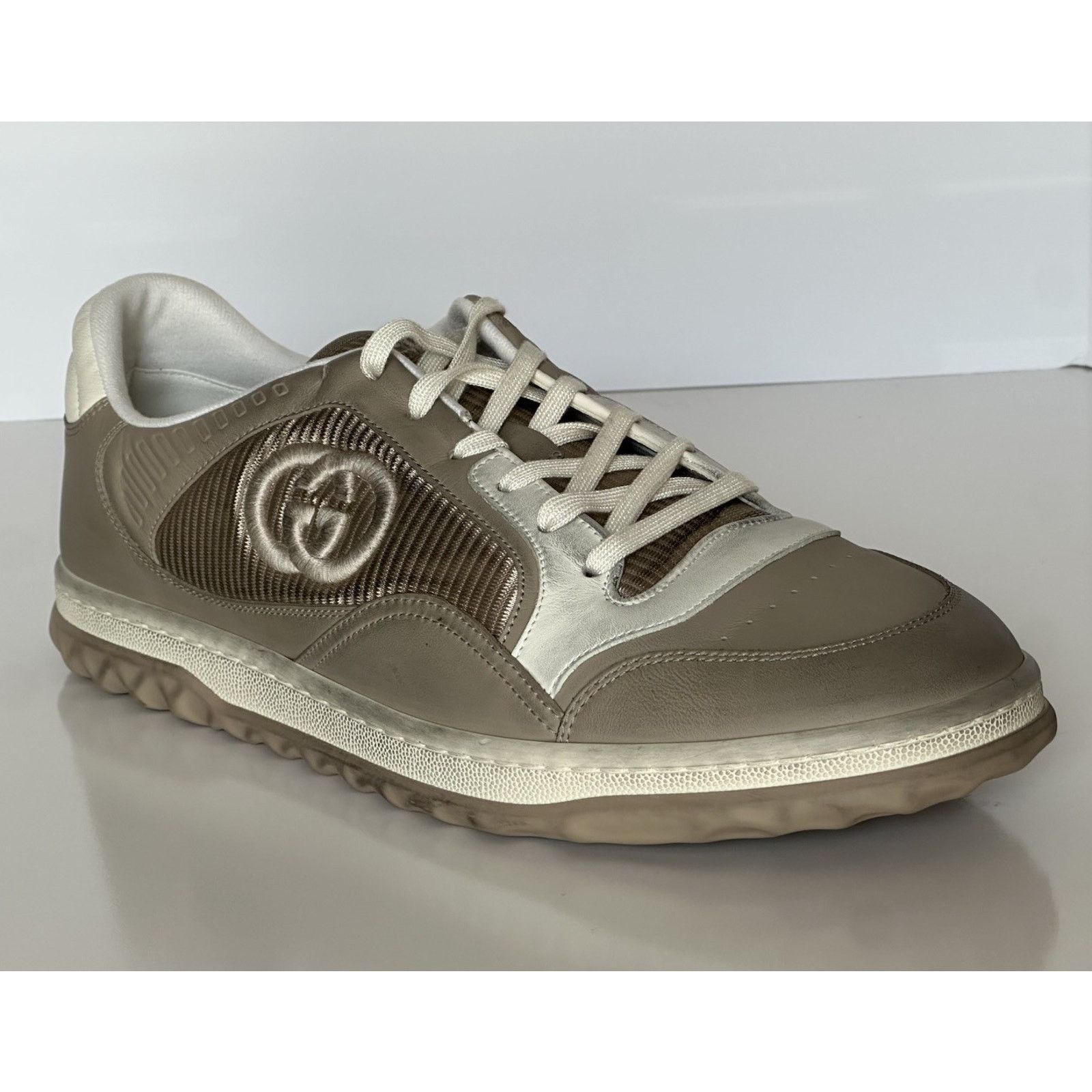 Gucci Gucci Dali Soft Gray/White Leather Sneakers 12.5 US 778301 Size US 12.5 / EU 45-46 - 2 Thumbnail