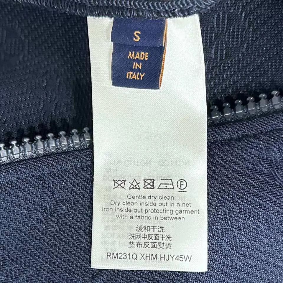 Louis Vuitton LV Navy Subtle AllOver Zipper Jacket S Size US S / EU 44-46 / 1 - 5 Thumbnail