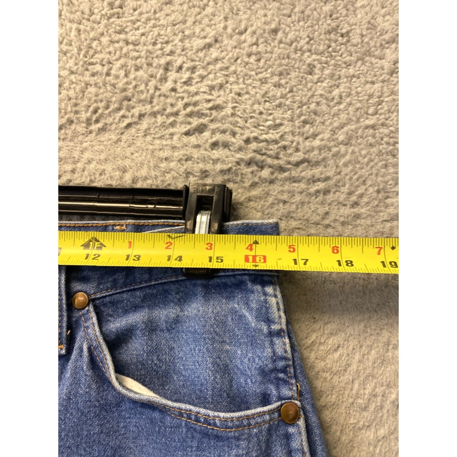 Wrangler VINTAGE Wrangler Jeans Men Denim Straight Slim 33x34 Blue 5-Pocket Design Mens Size US 34 / EU 50 - 4 Thumbnail