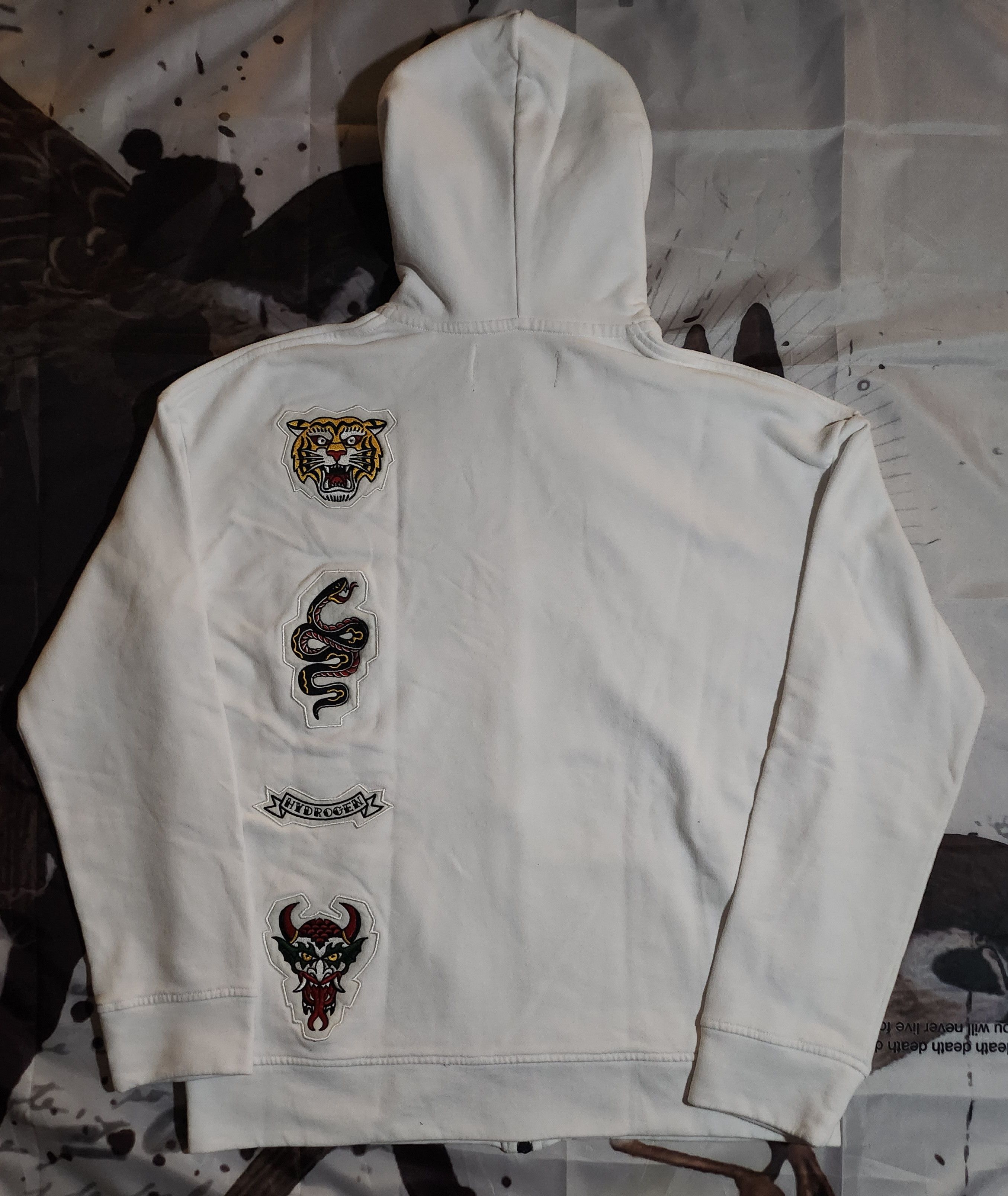 HYDROGEN Hydrogen Tattoo Double Zip Hoodie Size US S / EU 44-46 / 1 - 2 Thumbnail