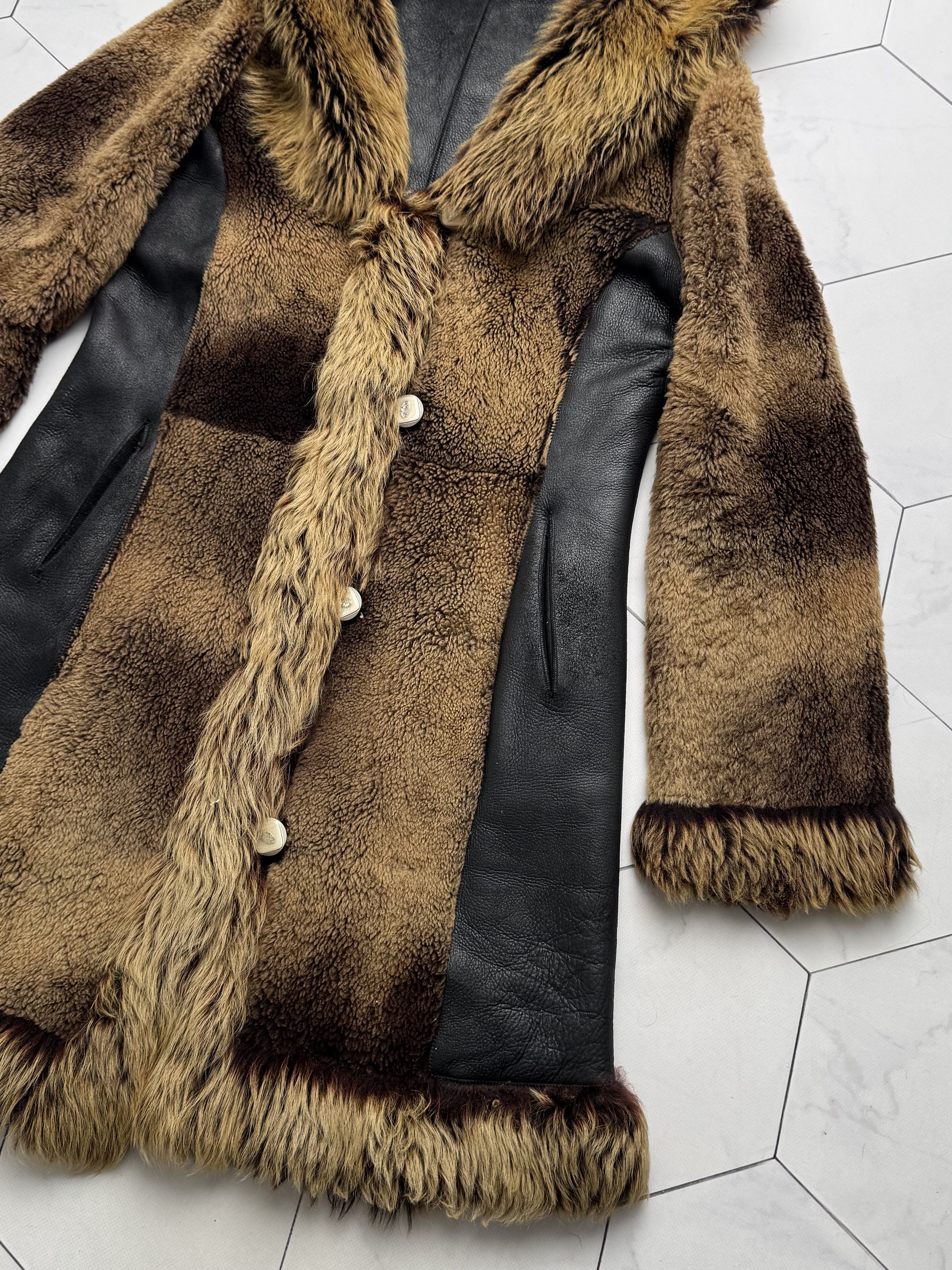 Vintage Vintage Real Sheepskin Hooded Coat (B550)E2D15 Size M / US 6-8 / IT 42-44 - 5 Thumbnail