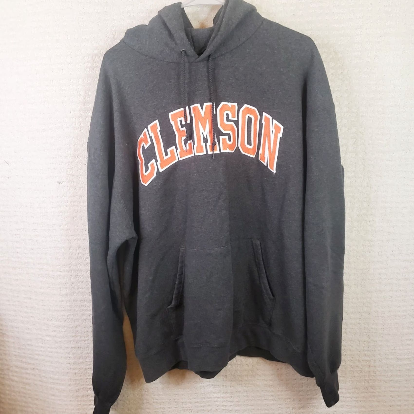 Champion Champion Clemson Tigers Embroidered Eco Fleece Hoodie Sweatshirt Mens XL Gray Size US XL / EU 56 / 4 - 2 Thumbnail