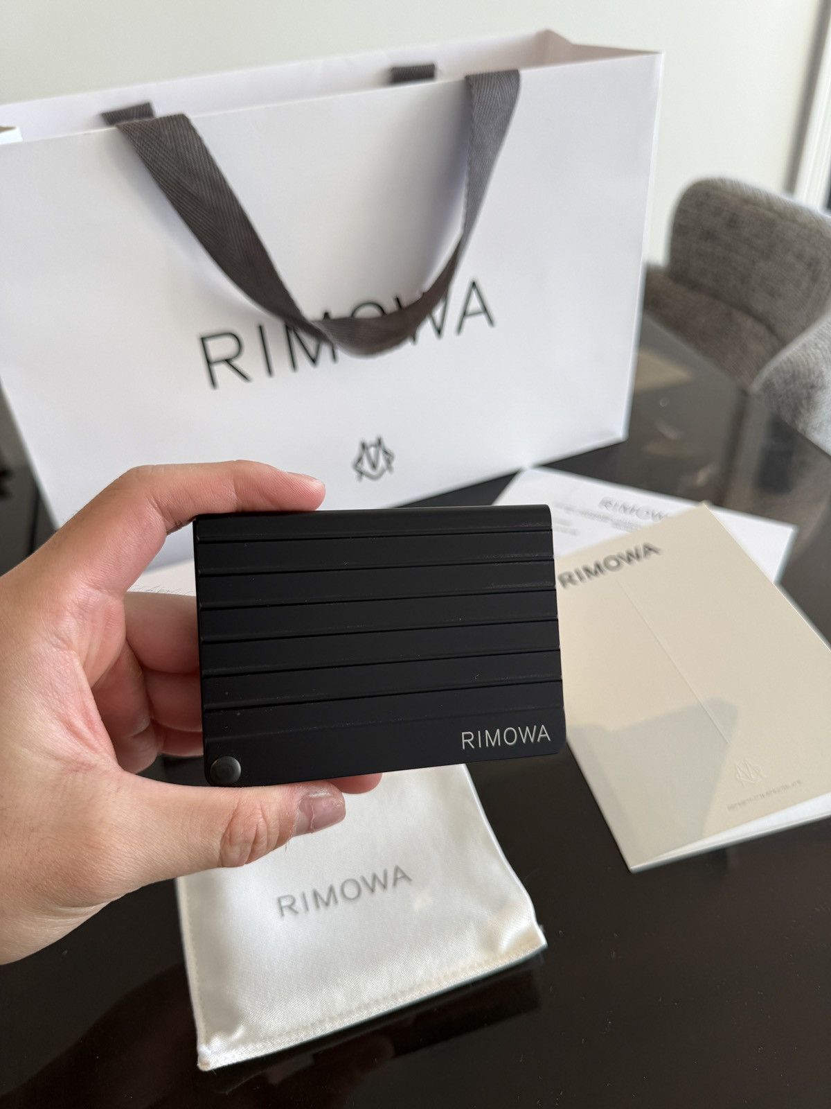Rimowa Rimowa Black Aluminum Card Holder Size ONE SIZE - 2 Thumbnail