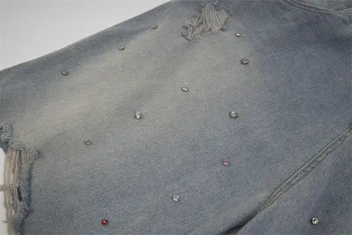 Japanese Brand Akiyama x Maeda Hot Drilling Holes Burr Jorts Size US 32 / EU 48 - 5 Thumbnail