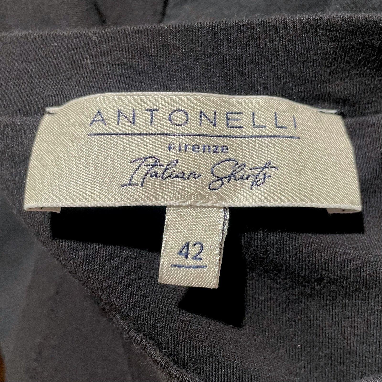 Other Antonelli Firenze Women's Minimalist Black Cotton T-Shirt Size M / US 6-8 / IT 42-44 - 6 Thumbnail