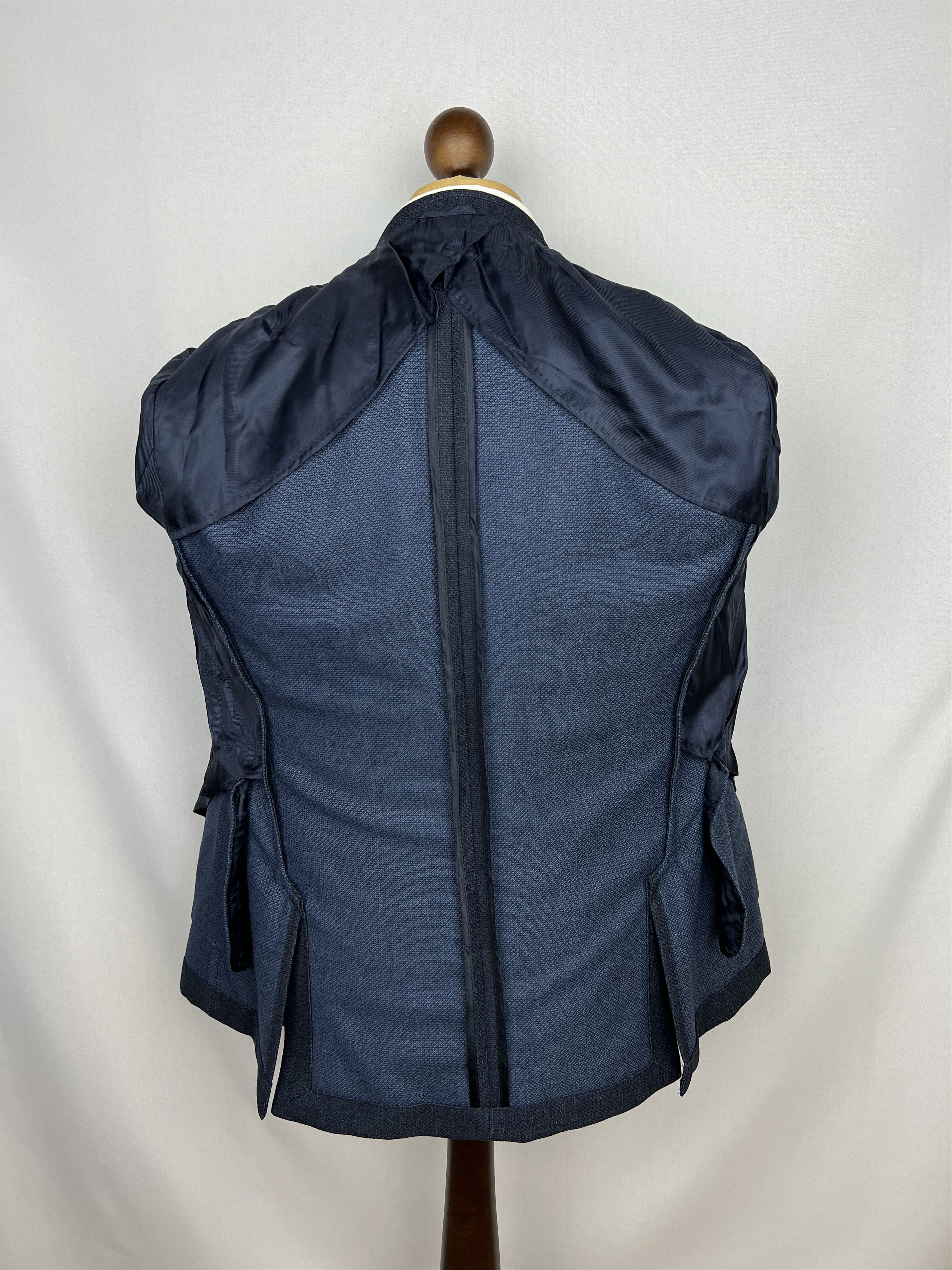 Hugo Boss Solid Cotton Blend Half-Lined Modern Sport Coat Size 38R - 4 Thumbnail