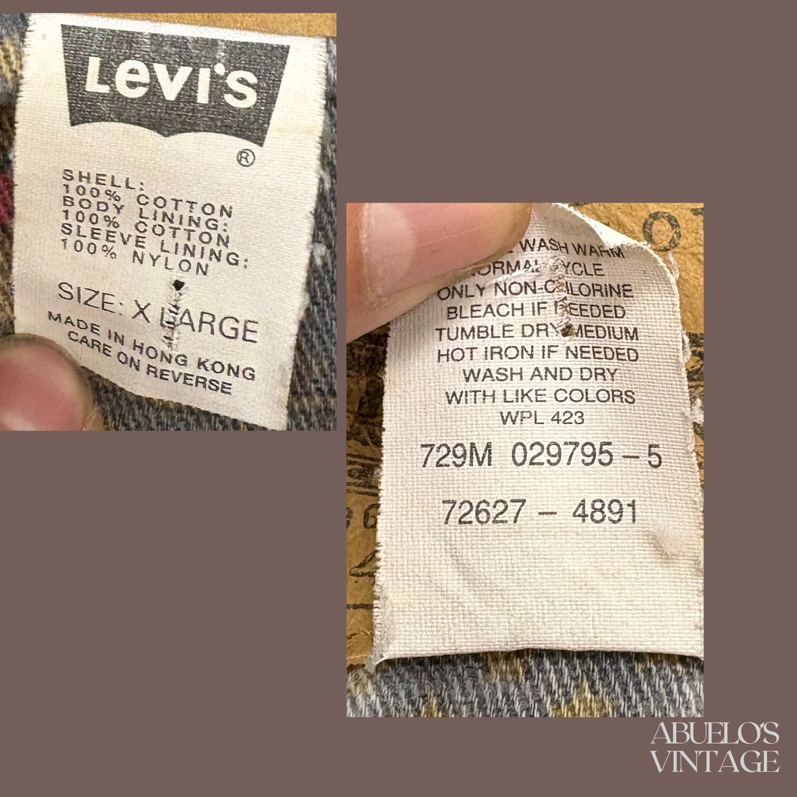 Levi's VTG Denim Jacket | Levi’s Blue Cinch | 90s Workwear Size US XL / EU 56 / 4 - 5 Thumbnail