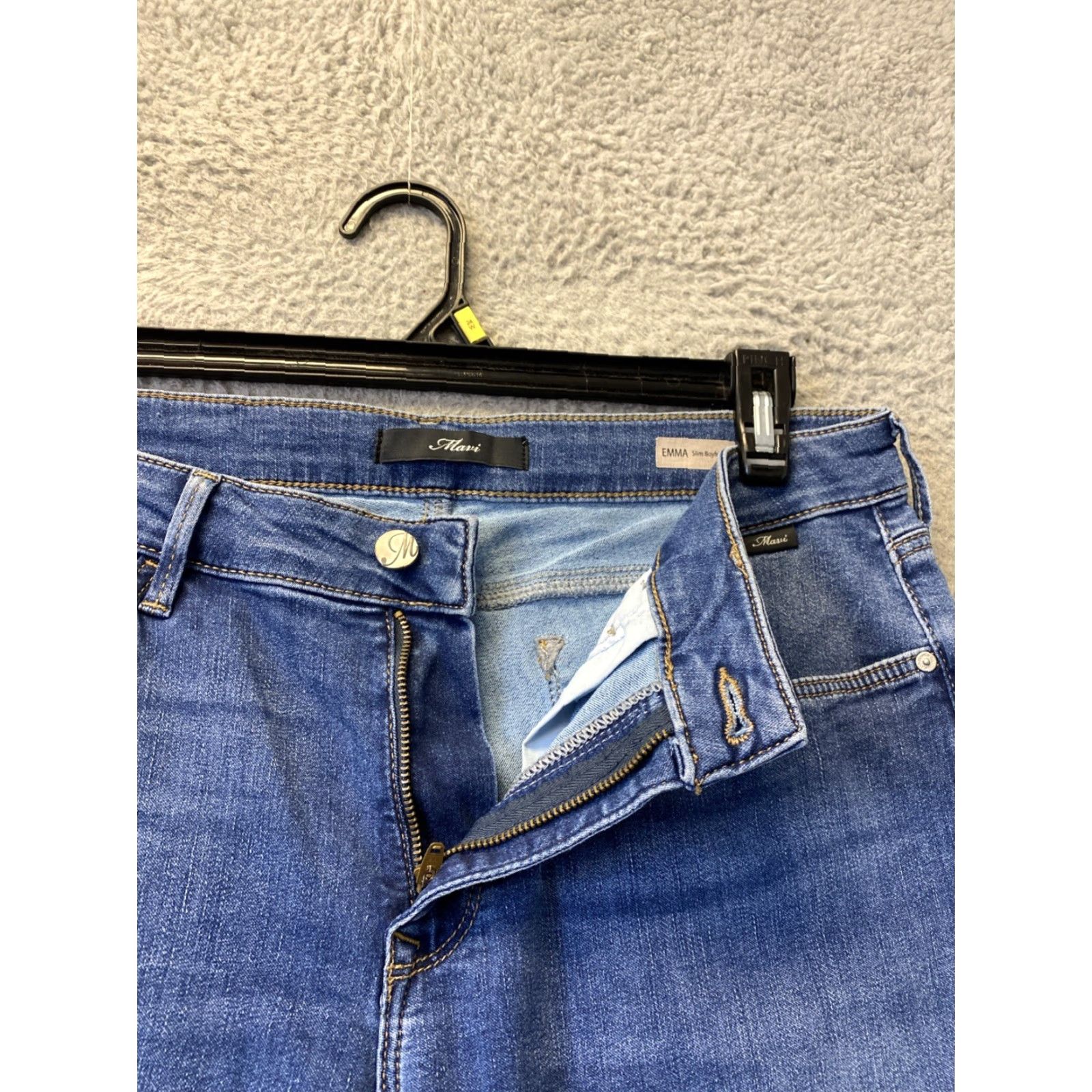 Vintage Mavi Jeans Women’s Jeans Slim 31x28 Blue Trimmed Hem Womens Size 24" / US 00 / IT 34 - 5 Thumbnail