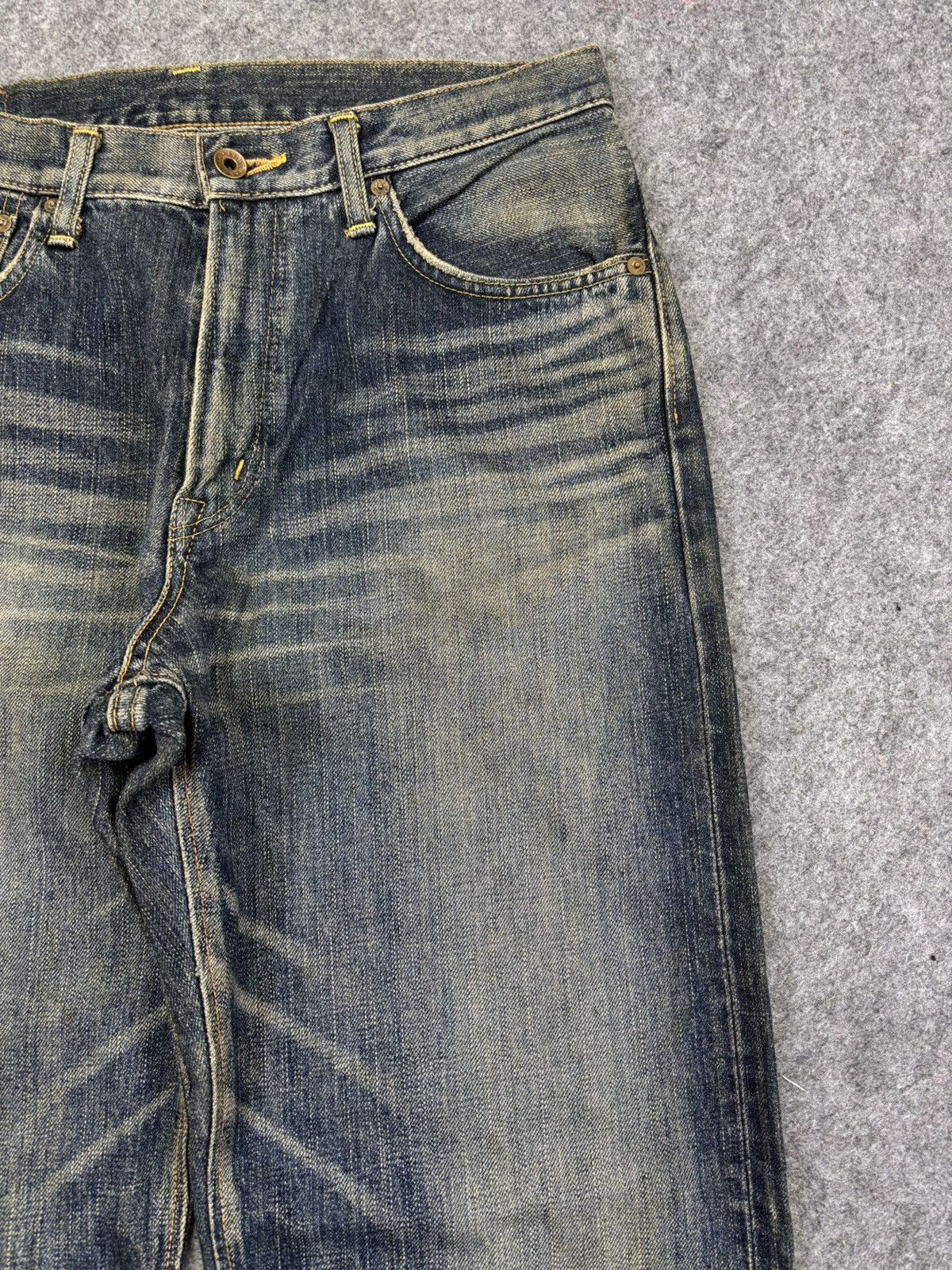Edwin 💥Wide Selvedge💥Edwin 505z Mudwash DSelvedge Denim F913 Size US 33 - 3 Thumbnail
