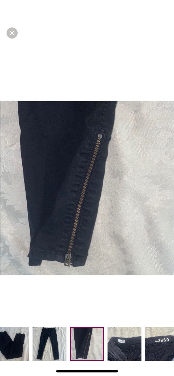 Gap Gap black inseam zipper legging jeans size 2 Size 26" / US 2 / IT 38 - 5 Thumbnail